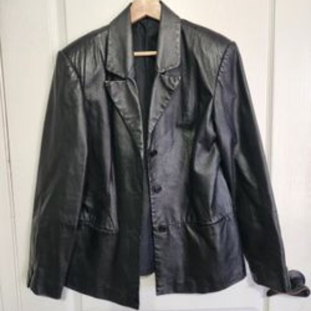 Women's Black Leather Jacket